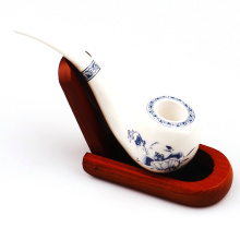 Hot-selling 120mm lotus design ceramic smoking pipe